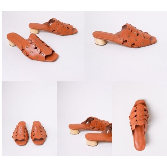 Rachel Comey Brown Leather Mules Size 7 - Picture 1 of 12